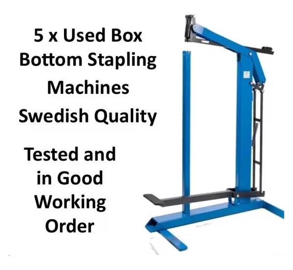 Bottom Box Closing Stapling Machines Model B561 Used Condition - 65% Discount From New