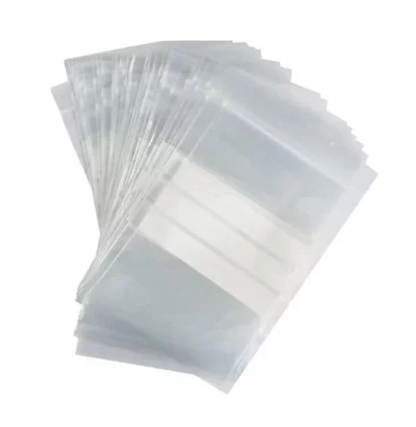 Grip Seal Bags - Write On Panel - 45/50 Micron